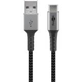 Grå - Han - Han - USB-kabel Kabler Goobay 5V USB A-USB C 2.0 2m