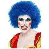 Cirkus & Klovne Korte parykker Kostumer Smiffys Crazy Clown Wig Blue