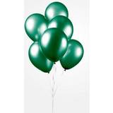 Grøn Festartikler Ballon Metallic mørkegrøn, 10 stk