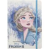 Disney Dukker & Dukkehus Disney Frozen 2, Notesbog Med Glitrende Detaljer Elsa Multicolor