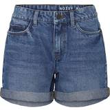 32 - Dame - S Shorts Noisy May Smiley Normal Waist Denim Shorts - Medium Blue Denim