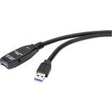 3.1 (gen.2) - USB A-USB A - USB-kabel Kabler Renkforce USB A-USB A 3.1 (Gen.2) M-F 15m