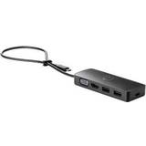 HP Kabeladaptere Kabler HP USB C-VGA/HDMI/2USB A M-F Adapter