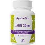 Alpha Plus Vitaminer & Kosttilskud Alpha Plus Järn 20 mg 90 kapslar 90 stk