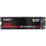 Emtec Harddiske Emtec X250 Power Plus M.2 SATA SSD 512GB