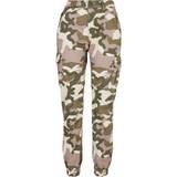 26 - Camouflage - Dame Bukser Urban Classics Ladies High Waist Camo Cargo Pants - Duskrose Camo