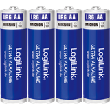 LogiLink Batterier - Kamerabatterier Batterier & Opladere LogiLink AA Ultra Alkaline Mignon Compatible 4-pack