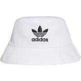 Dame - Hvid Hatte adidas Trefoil Bucket Hat Unisex - White