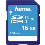 16 GB - V10 Hukommelseskort Hama SDHC Class 10 UHS-I U1 V10 80 MB/s 16GB