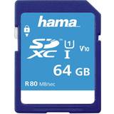 Hama V10 Hukommelseskort Hama SDXC Class 10 UHS-I U1 V10 80 MB/s 64GB