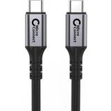 Grå - USB-kabel Kabler MicroConnect USB C-USB C 3.2 Gen 2 M-M 3m