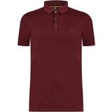 Hugo Boss Stretch Cotton Slim Fit with Logo Patch Polo Shirt - Dark Red