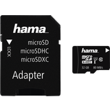 Hama U1 Hukommelseskort Hama MicroSDHC Class 10 UHS-I U1 V10 80MB/s 32GB + Adapter