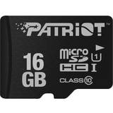 Patriot 16 GB Hukommelseskort Patriot LX Series microSDHC Class 10 UHS-I U1 16GB +Adapter