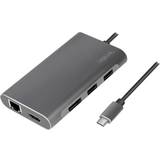 LogiLink DisplayPort Kabler LogiLink UA0382 USB C-HDMI/DisplayPort/USB A/RJ45 Adapter