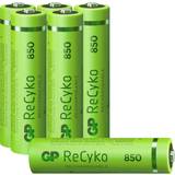 Envision Ren og skær Tåre GP Batteries ReCyko AAA Battery 850mAh 6-Pack • Pris »