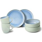 Blå - Porcelæn Spisestel Villeroy & Boch Crafted Blueberry Spisestel 6stk