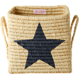 Rice Stjerner Opbevaring Rice Small Square Raffia Basket Star