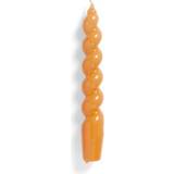 Orange - Paraffin Brugskunst Hay Spiral Stearinlys 19cm 2stk