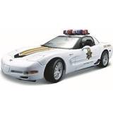 1:18 Racerbiler Maisto 2001 chevy corvette z06 police 1:18 white