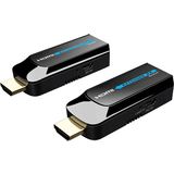 Trådløs lyd- & billedoverførsel Deltaco 40m Ultra Mini HDMI over CAT6/6a/7 Extender
