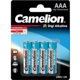 Camelion AAA (LR03) Batterier & Opladere Camelion Digi Alkaline AAA Micro Compatible 4-pack