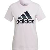 Adidas 26 - Pink Overdele adidas Women's Loungewear Essentials Logo T-shirt - Almost Pink/Black
