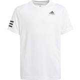 Overdele adidas Junior Club Tennis 3-Stripes Tee - White/Black (GK8180)