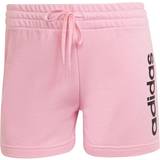 adidas Women's Essentials Slim Logo Shorts - Light Pink/White