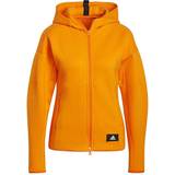 Orange - Slim Sweatere adidas Women's Sportswear Mission Victory Full-Zip Hoodie - Bright Orange