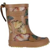 Gummi Børnesko Bisgaard Rubber Boots - Camel Flowers
