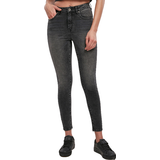 Urban Classics 32 Bukser & Shorts Urban Classics Ladies High Waist Skinny Jeans - Black Stone Washed