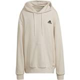 Løs - Polyester Overdele adidas Essentials FeelComfy French Terry Hoodie - Wonder White