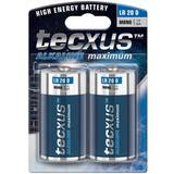 Batteri til fjernbetjening - Batterier Batterier & Opladere Tecxus LR20/D Mono Alkaline Maximum Compatible 2-pack