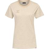 Beige - Jersey Overdele Hummel Move T-shirt Woman - Vanilla Ice