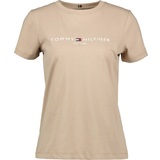 28 - Bomuld T-shirts & Toppe Tommy Hilfiger Pure Organic Cotton Logo T-shirt - Beige