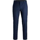 Jack & Jones Super Slim Fit Suit Trousers - Blue/Dark Navy
