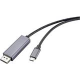 Renkforce DisplayPort Kabler Renkforce Displayport - USB C 1m