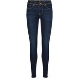 Dame - L31 Jeans Vero Moda Lux Mr Normal High Slim Fit Jeans - Blue/Dark Blue Denim