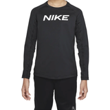 Overdele Nike Pro Dri-FIT Long-Sleeve Top Kids - Black