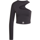 8 - Cut-Out - Dame Overdele adidas Women's Originals Cropped Long-Sleeve Top - Carbon