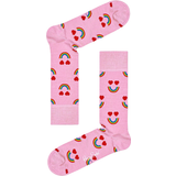 Pink Strømper Happy Socks Wool Happy Rainbow Sock - Pink