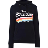 Superdry Dame Sweatere Superdry Vintage Logo Overhead Hoodie - Navy