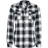 4 - L Skjorter Brandit Amy Flannel Shirt - Black/White
