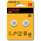 Batterier - Litium - Lommelygtebatteri Batterier & Opladere Kodak CR2016 2-pack