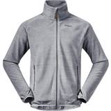 Bergans Polyester Sweatere Bergans Hareid NoHood Fleece Jacket - Aluminium