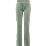 34 - Grøn - XXS Bukser & Shorts Juicy Couture Del Ray Classic Velour Pant - Chinois Green