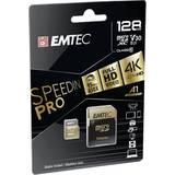 Emtec V10 Hukommelseskort & USB Stik Emtec Speedin microSDXC Class 10 UHS-I U3 128GB