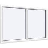 2-lags glas - Hvide Faste vinduer Sparvinduer PF0202 Træ Fast vindue Vindue med 2-lags glas 100x60cm