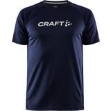 Polyester T-shirts Craft Sportswear Core Unify Logo T-shirt Men - Navy Blue